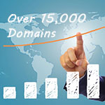 over 15000 domains